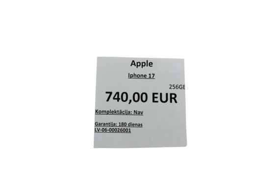 Apple iPhone 17 256 gb