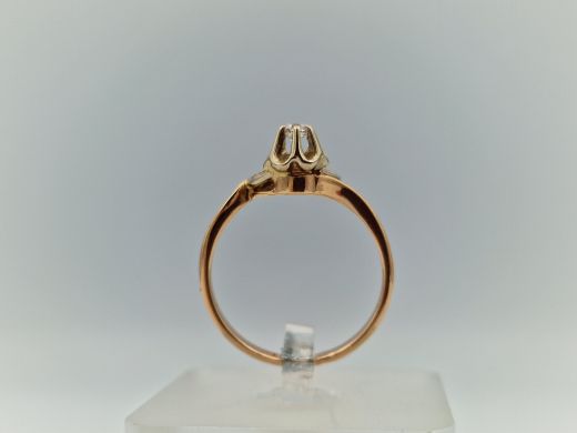 Zelta gredzens ar cirkoniju, 3.42 g, izm. 18