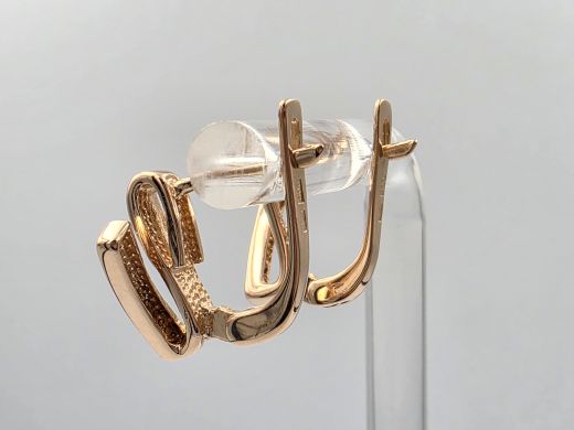 Gold earrings, 3.70 g