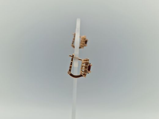 Zelta auskari ar cirkoniju, 5.12 g