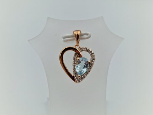 Zelta kulons ar briljantu, 1.71 g