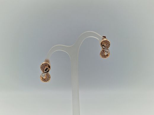 Zelta auskari ar cirkoniju, 3.81 g