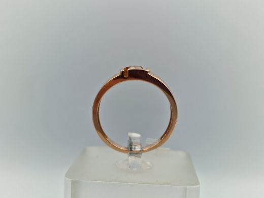 Zelta gredzens ar cirkoniju, 2.79 g, izm. 18.5