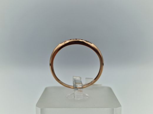 Zelta gredzens ar cirkoniju, 1.58 g, izm. 18.5