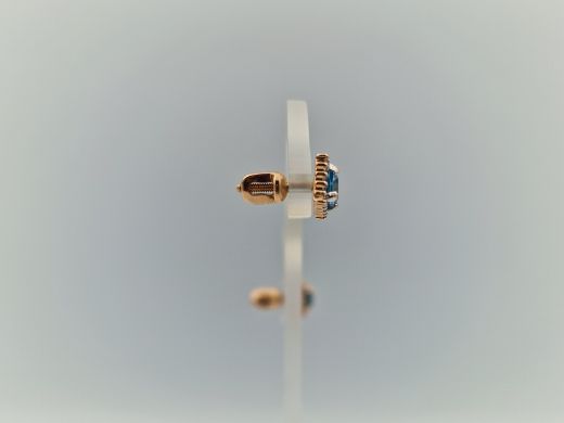 Zelta auskari ar cirkoniju, 1.84 g