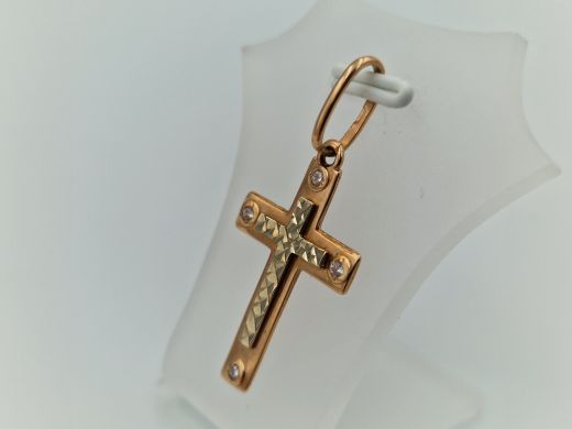 Золотой кулон с цирконом, 1.65 г