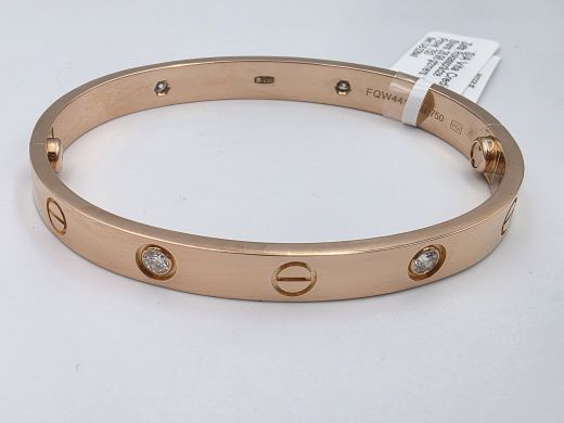 Zelta rokassprādze ar briljantu, 28.98 g, izm. 18 cm