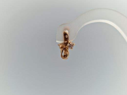 Zelta auskari ar cirkoniju, 2.69 g