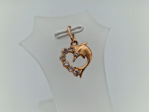 Zelta kulons ar cirkoniju, 1.11 g