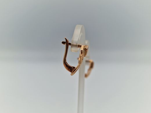 Zelta auskari ar cirkoniju, 3.06 g