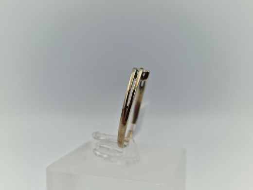 Zelta gredzens ar briljantu, 1.84 g, izm. 17.5