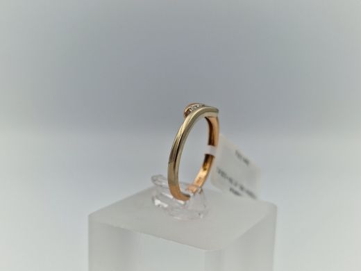 Zelta gredzens ar briljantiem, 2 g, izm. 16.2