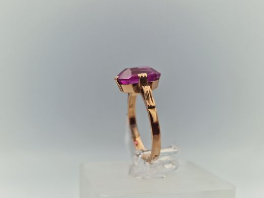 Zelta gredzens ar cirkoniju, 2.62 g, izm. 16.5