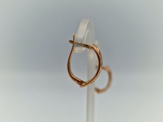 Zelta auskari ar cirkoniju, 2.68 g