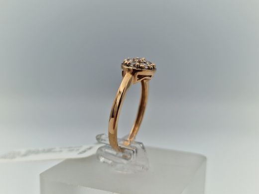 Zelta gredzens ar cirkoniju, 2.31 g, izm. 16.5