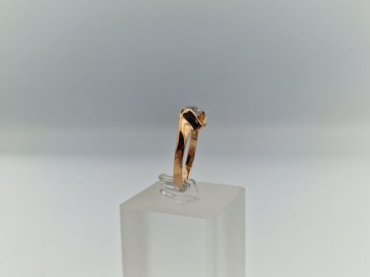 Zelta gredzens ar cirkoniju, 3.1 g, izm. 19