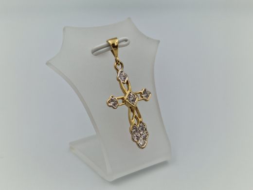 Золотой кулон с цирконом, 1.45 г