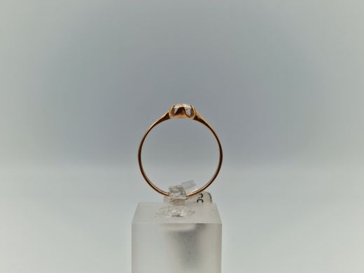 Zelta gredzens ar cirkoniju, 1.23 g, izm. 18