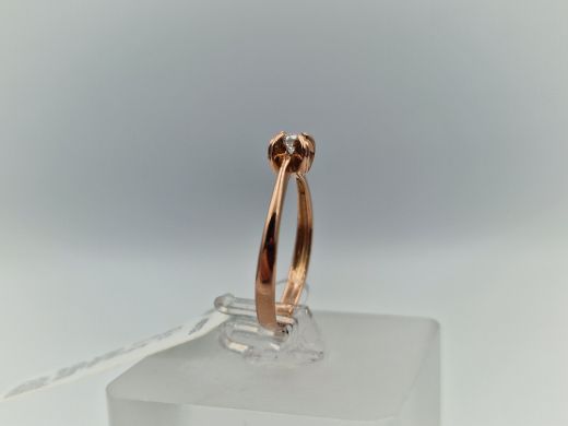 Zelta gredzens ar cirkoniju, 1.61 g, izm. 17