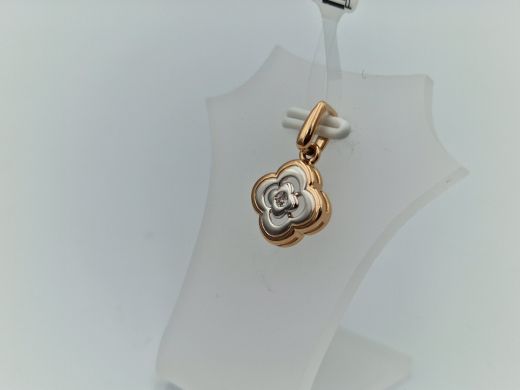 Zelta kulons ar cirkoniju, 0.96 g