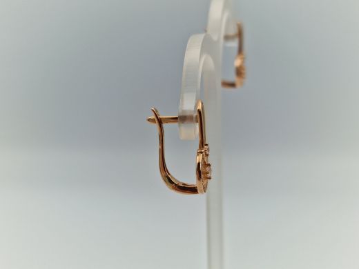 Zelta auskari ar cirkoniju, 2.37 g