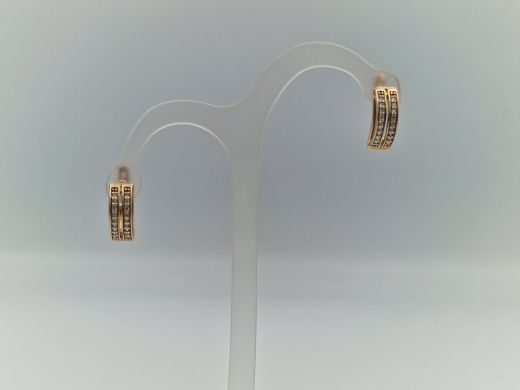 Zelta auskari ar cirkoniju, 5.61 g