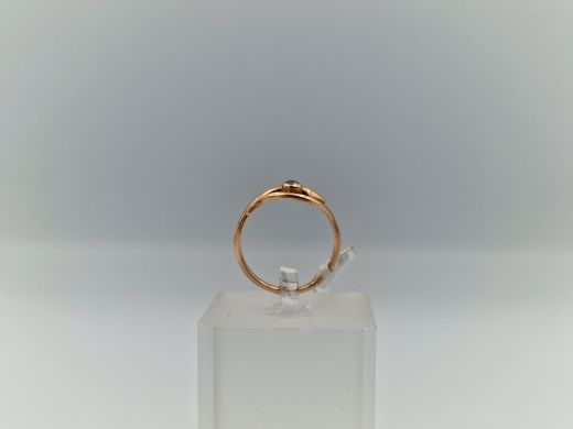 Zelta gredzens ar briljantu, 2.38 g, izm. 17.5