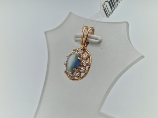 Золотой кулон с цирконом, 1.15 г