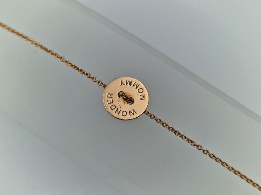 Zelta rokassprādze, 1.22 g, izm. 17