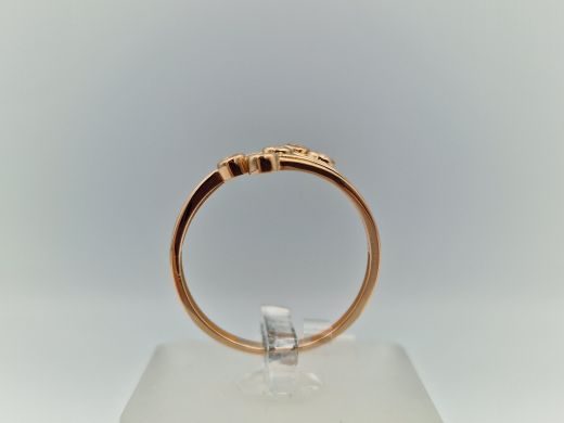 Zelta gredzens ar cirkoniju, 2.11 g, izm. 19