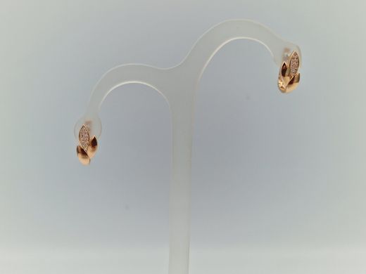 Zelta auskari ar cirkoniju, 2.03 g