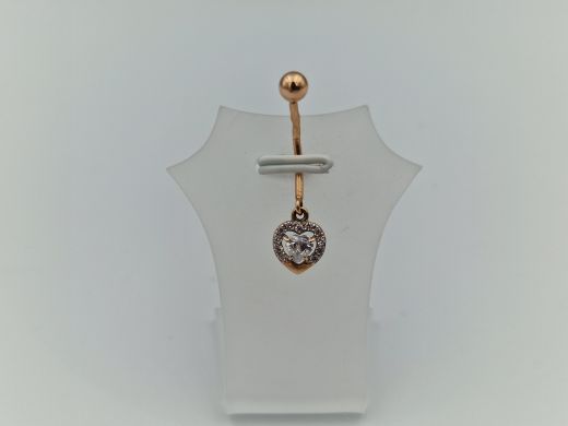 Золотой кулон с цирконом, 1.32 г