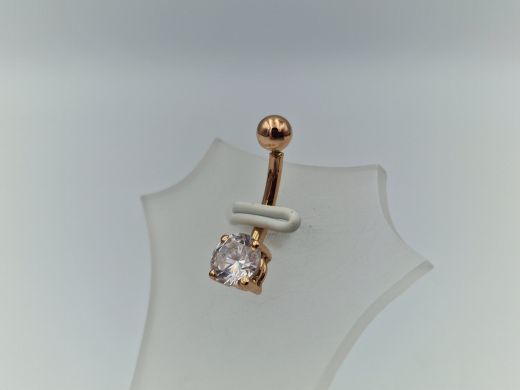 Zelta pīrsings ar cirkoniju, 1.05 g