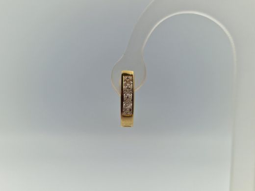 Zelta auskari ar cirkoniju, 2.48 g