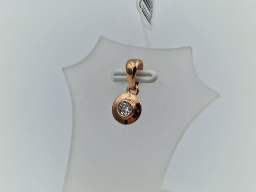 Zelta kulons ar cirkoniju, 0.73 g