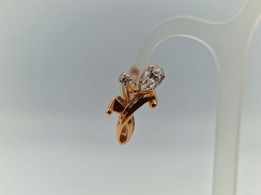 Zelta auskari ar cirkoniju, 4.12 g