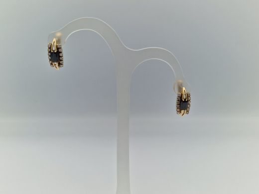 Zelta auskari ar cirkoniju, 4.11 g