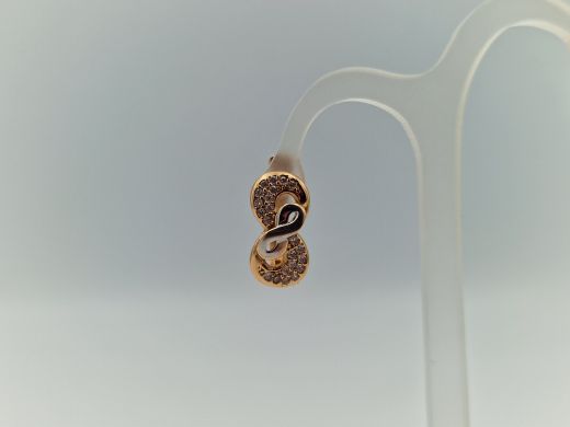 Zelta auskari ar cirkoniju, 3.81 g