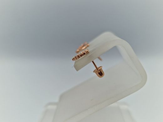 Zelta auskari ar cirkoniju, 0.47 g