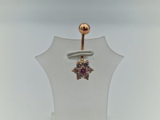 Золотой кулон с цирконом, 1.12 г