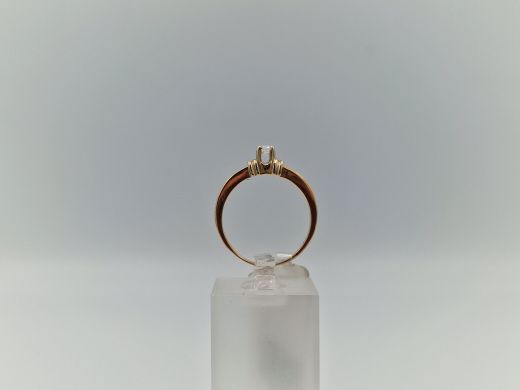 Zelta gredzens ar cirkoniju, 2.51 g