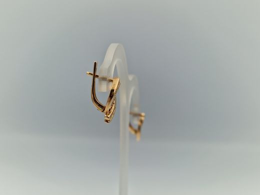 Zelta auskari ar cirkoniju, 4.64 g