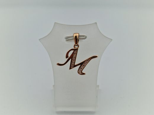 Zelta kulons ar cirkoniju, 1.23 g