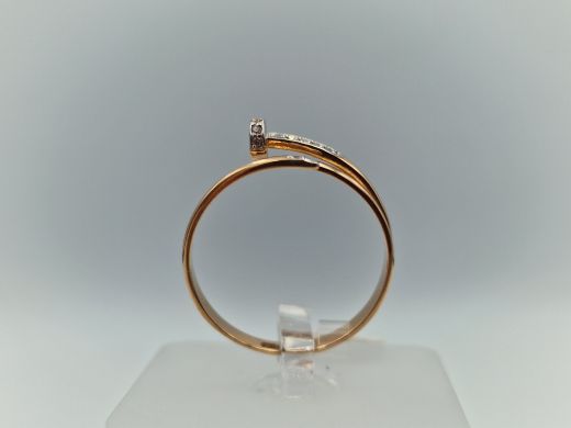 Zelta gredzens ar cirkoniju, 1.91 g, izm. 20