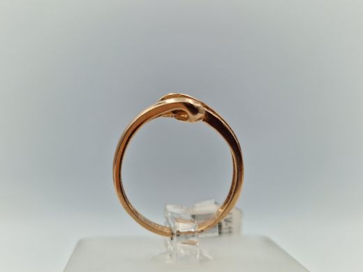 Zelta gredzens ar cirkoniju, 2.36 g, izm. 16.5