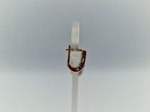 Zelta auskari ar cirkoniju, 0.8 g