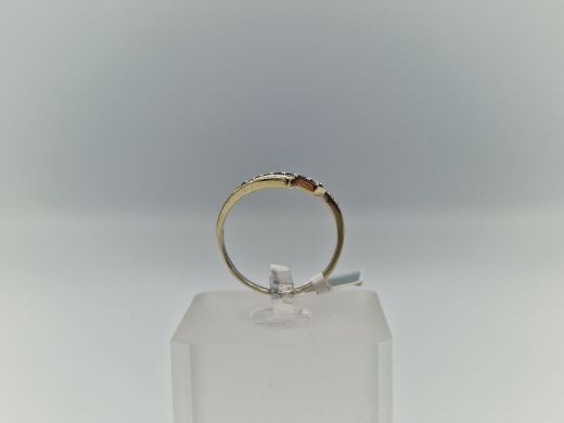 Zelta gredzens ar safīru, 1.65 g, izm. 17.5