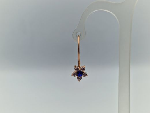 Zelta auskari ar cirkoniju, 1.46 g