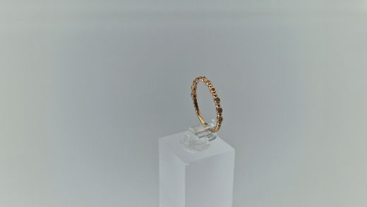 Zelta gredzens ar cirkoniju, 1.02 g, izm. 17.5