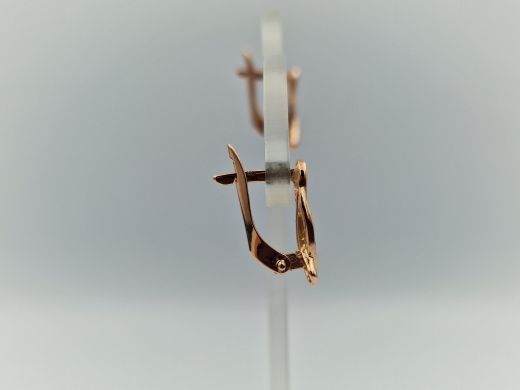 Zelta auskari ar cirkoniju, 1.68 g